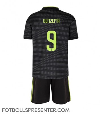 Real Madrid Karim Benzema #9 Tredje tröja Barn 2022-23 Kortärmad (+ korta byxor)
